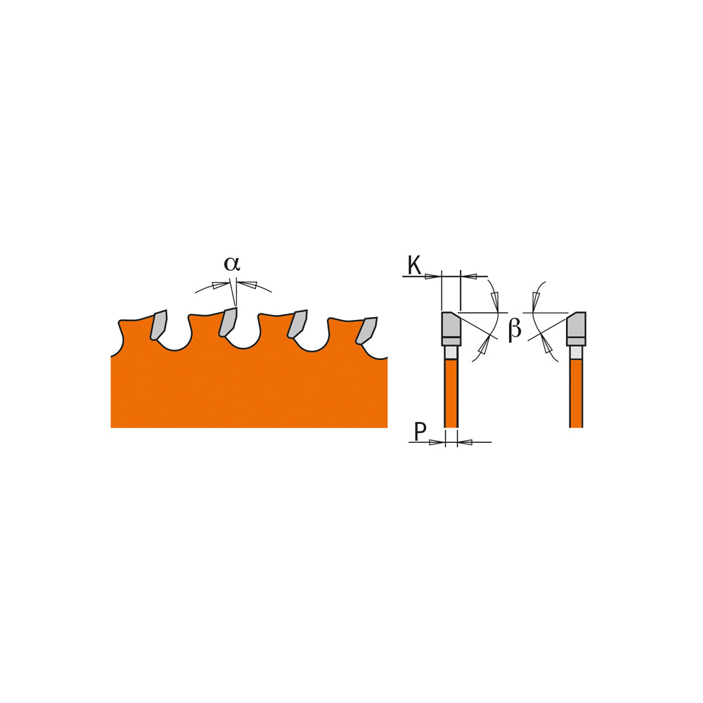 CMT 226.060.10M - Lama sega circolare D=254mm Z=60 per taglio metalli