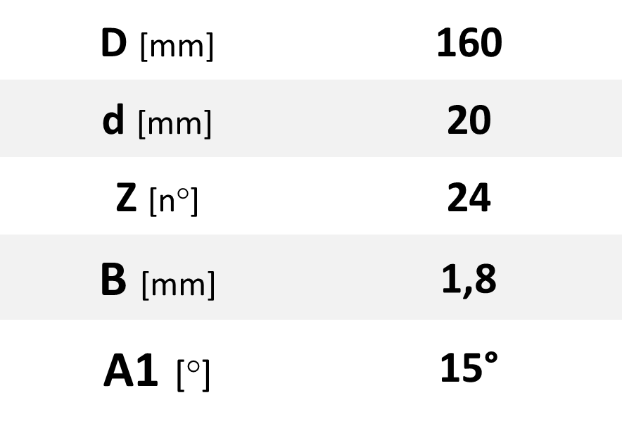 FREUD FR13W008H - Lama circolare per seghe portatili D=190mm Z=48